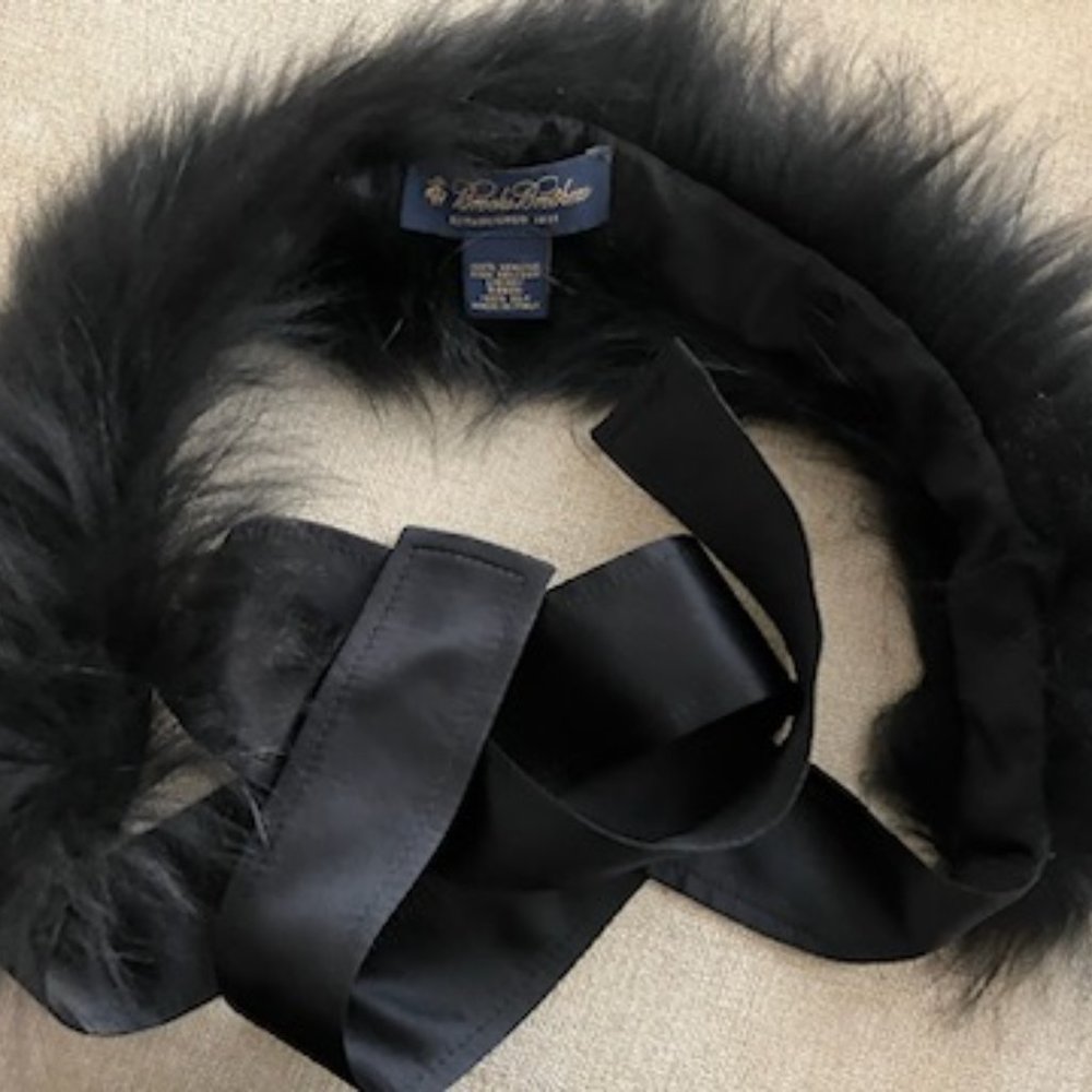 Brooks Brothers Fur Tie Collar